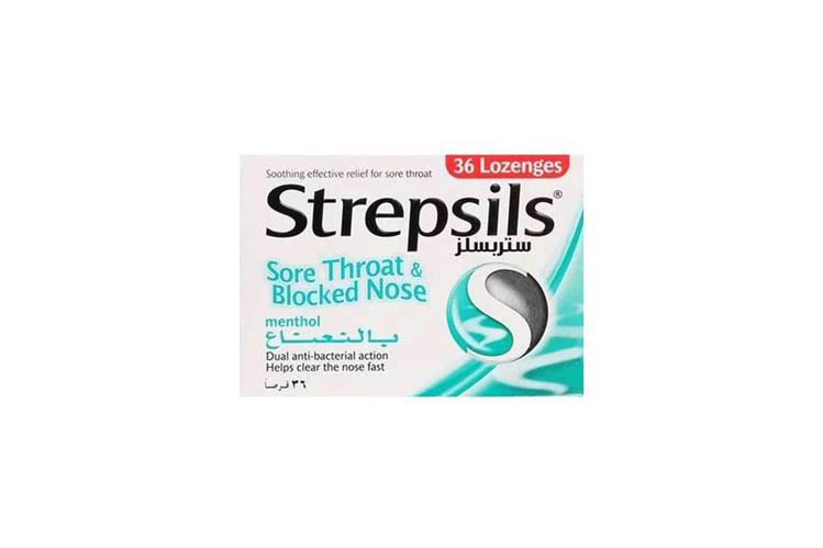 STREPSILS SORE THROAT BLOCKED NOSE 36 LOZNGES - Apotek Plus Pharmacy