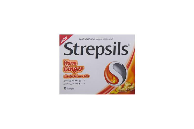 STREPSILS WARM GINGER 16 LOZENGES - Apotek Plus Pharmacy