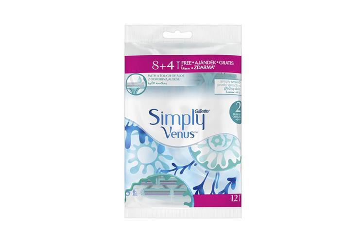 GILLETTE  VENUS SIMPLY 8 PLUS 4 FREE RAZOR 12 PCS - Apotek Plus Pharmacy