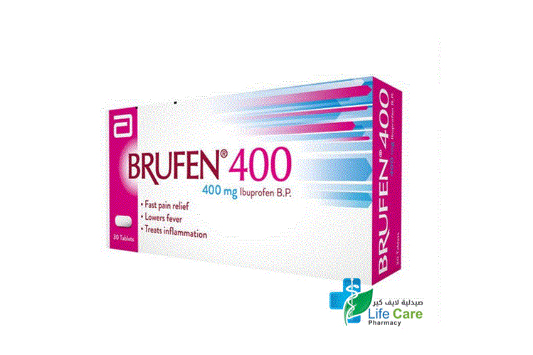 BRUFEN 400 MG 30 TABLETS - Apotek Plus Pharmacy