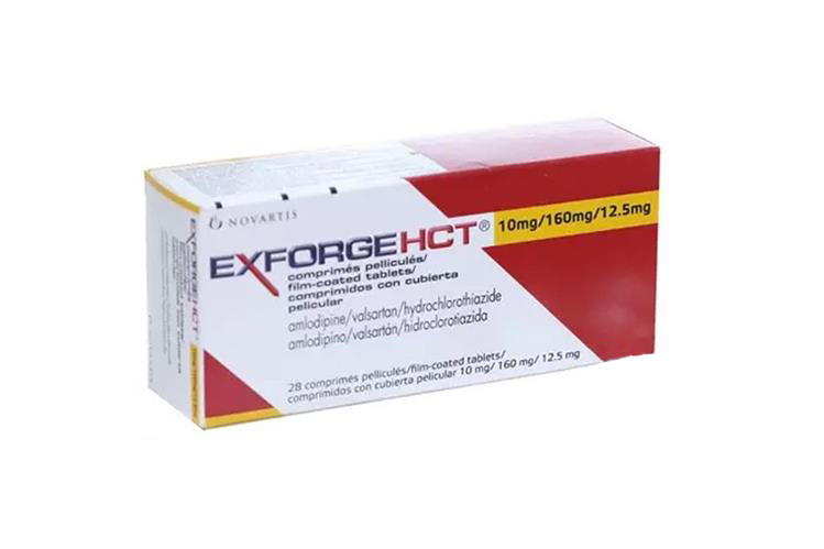 EXFORGE HCT 10 MG / 160 MG / 12.5 MG 28 TABLETS - Apotek Plus Pharmacy