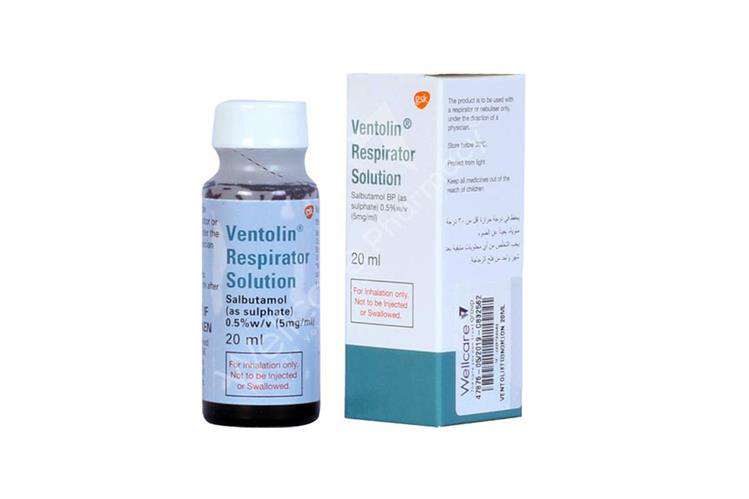 VENTOLIN RESPIRATOR SOLN. 20 ML - Apotek Plus Pharmacy