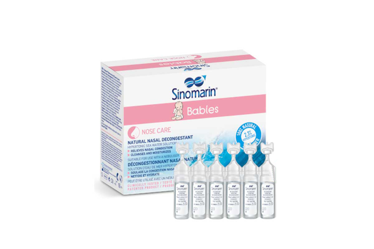 SINOMARIN BABIES NOSE CARE NATURAL NASAL DECONGESTANT 18X5ML VIALS - Apotek Plus Pharmacy