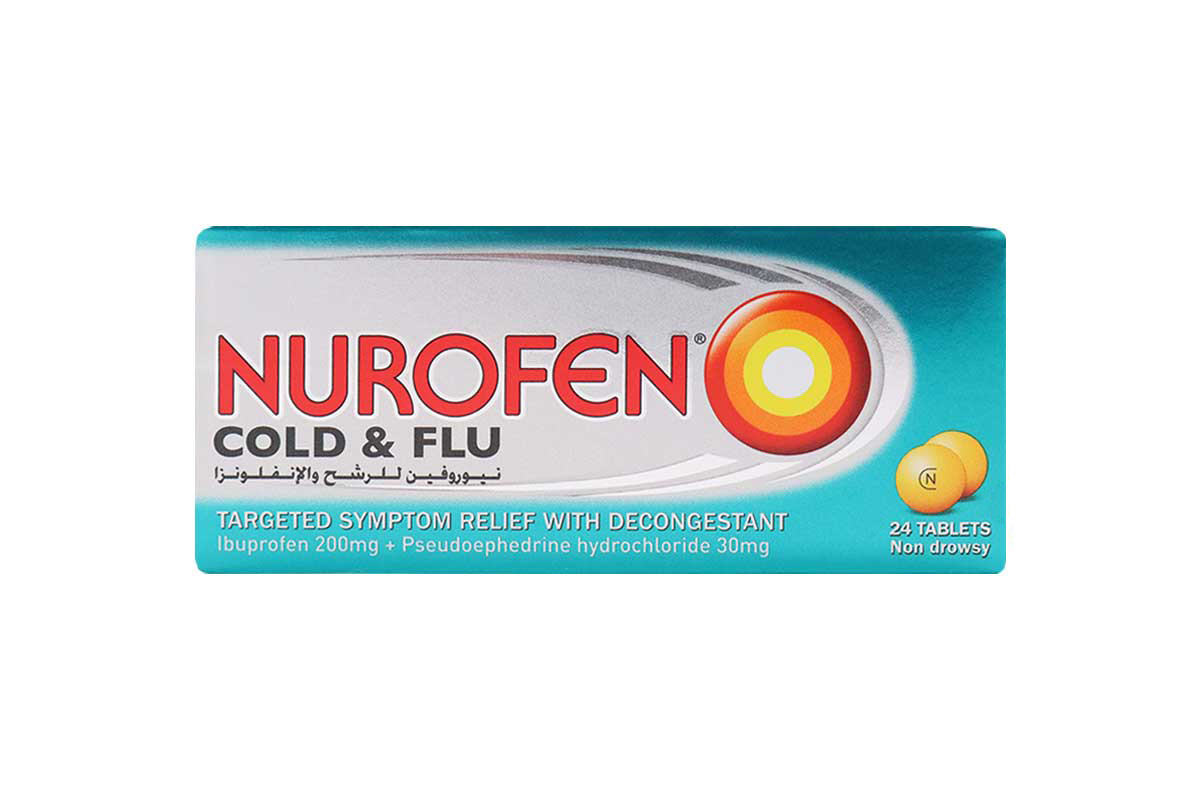 NUROFEN COLD AND FLU 24 TABLETS - Apotek Plus Pharmacy