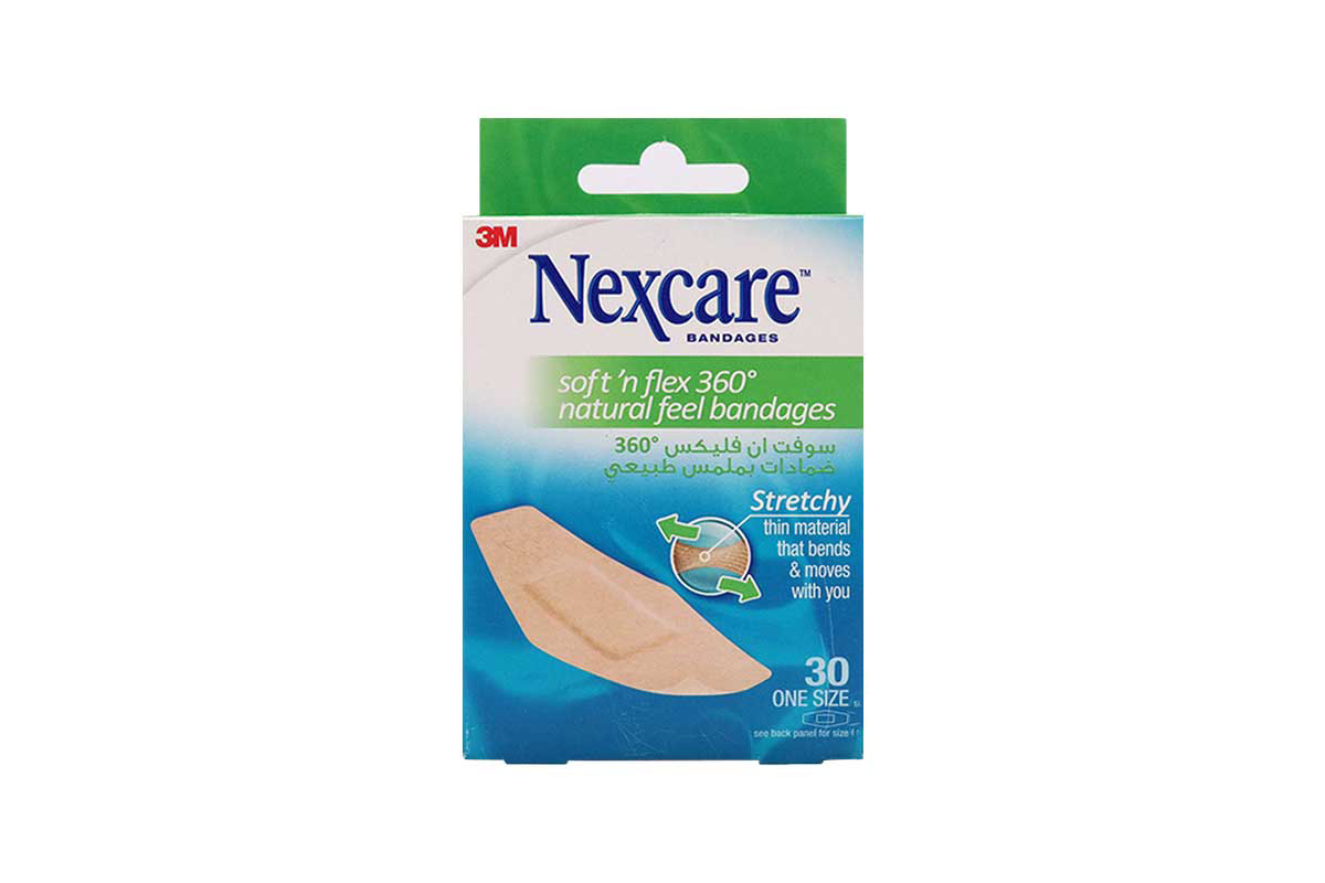 NEXCARE SOFT N FLEX 360 ONE SIZE 30 PCS - Apotek Plus Pharmacy