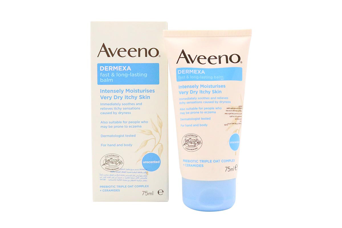 AVEENO DERMEXA FAST AND LONG LASTING BALM 75 ML - Apotek Plus Pharmacy