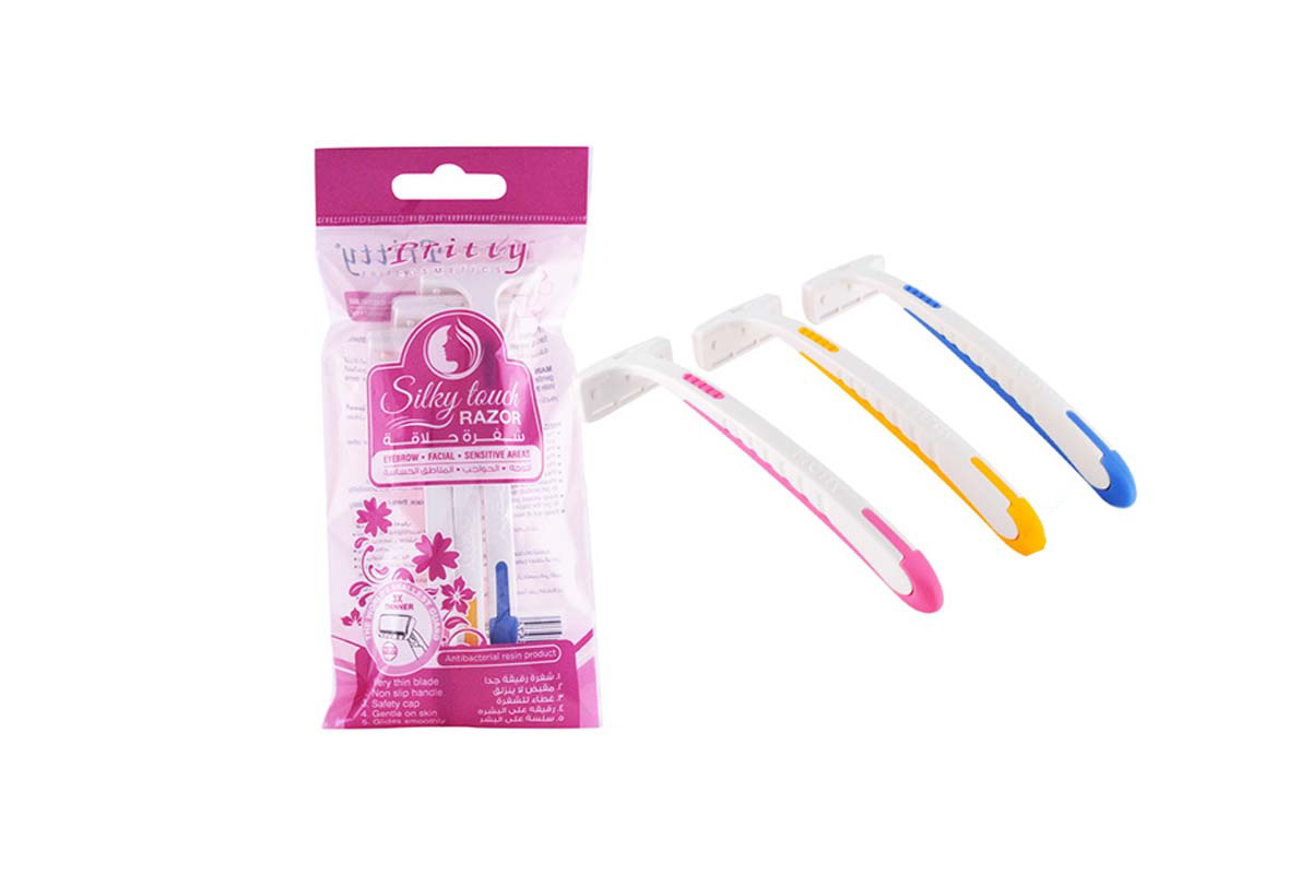 PRITTY SILKY TOUCH RAZOR 3 PCS - Apotek Plus Pharmacy