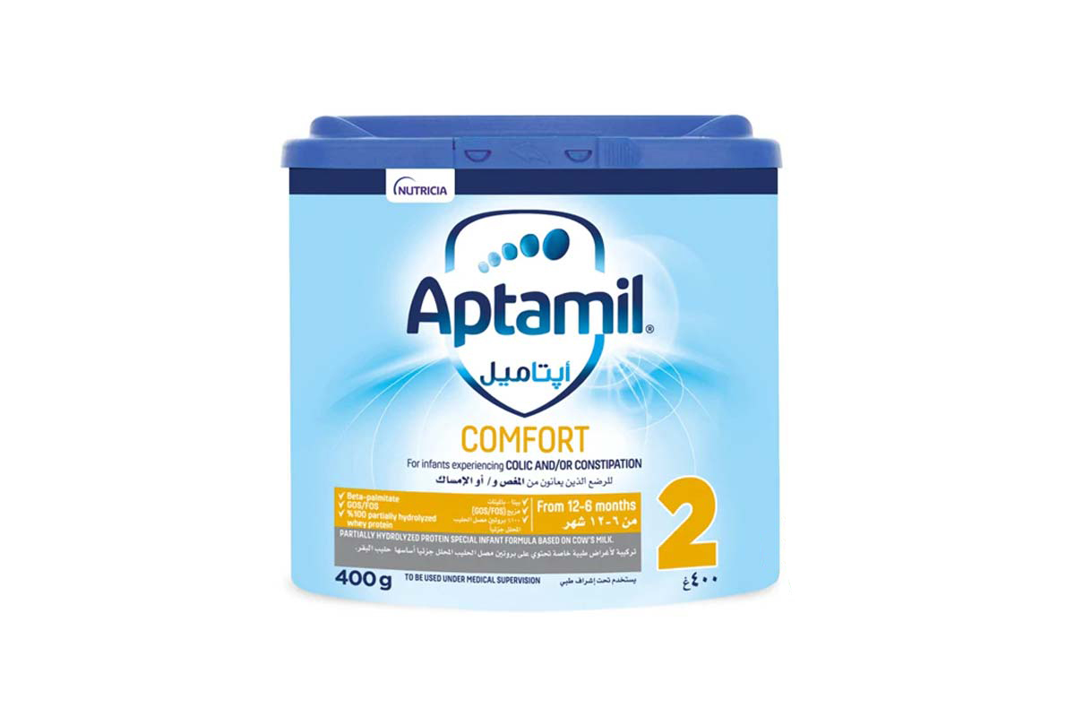 APTAMIL COMFORT NO 2 FROM 6 TO 12 MONTHS 400GM - Apotek Plus Pharmacy