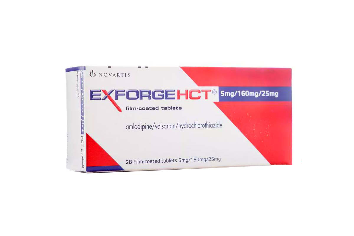 EXFORGE HCT 5 MG 160 MG 25 MG 28 TABLETS - Apotek Plus Pharmacy