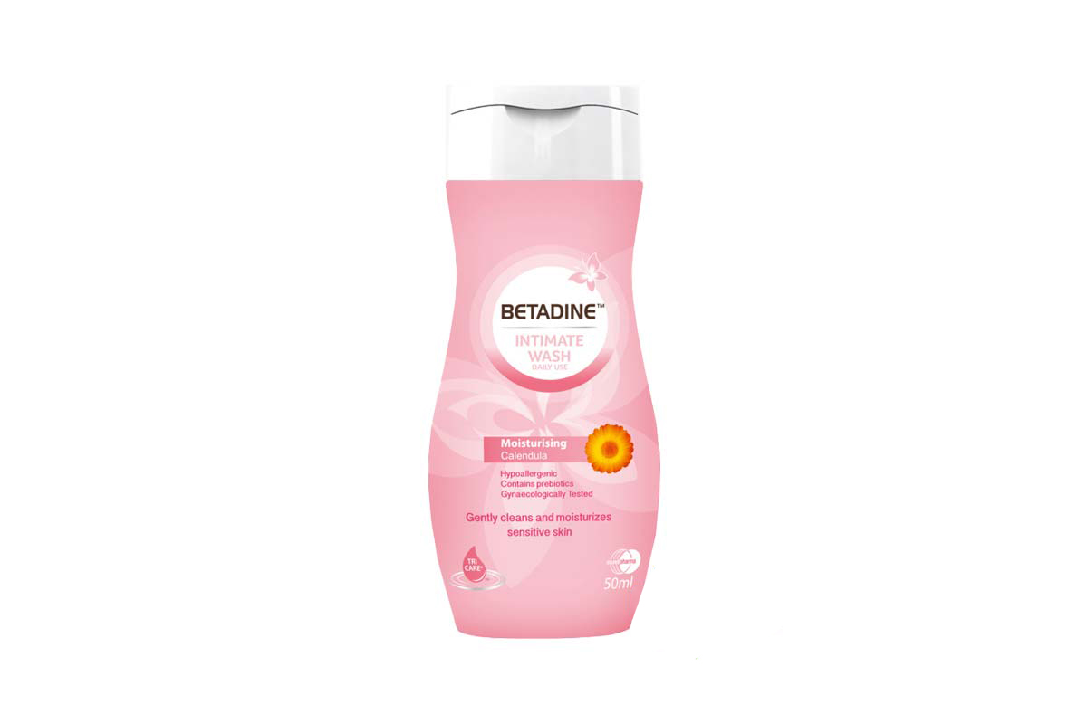 BETADINE INTIMATE WASH MOISTURISING CALENDULA 50ML - Apotek Plus Pharmacy