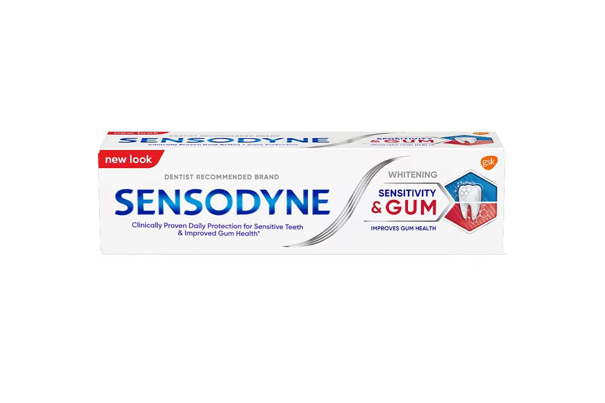 SENSODYNE SENSITIVE AND GUM WHITENING TOOTHPASTE 75ML - Apotek Plus Pharmacy