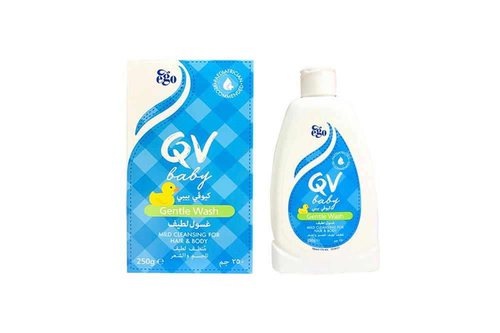 QV BABY GENTLE WASH 250 GM - Apotek Plus Pharmacy