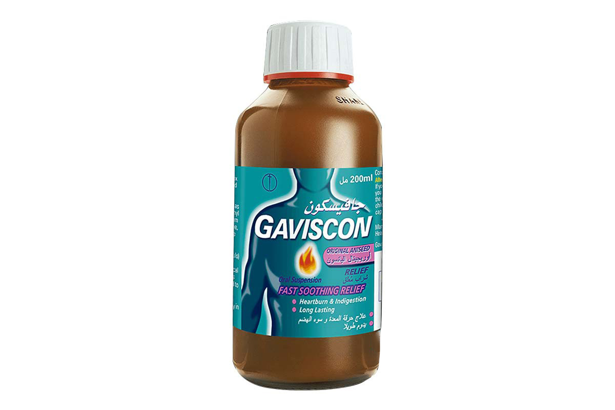 GAVISCON ORIGINAL ANISEED SUSPENSION 200 ML - Apotek Plus Pharmacy