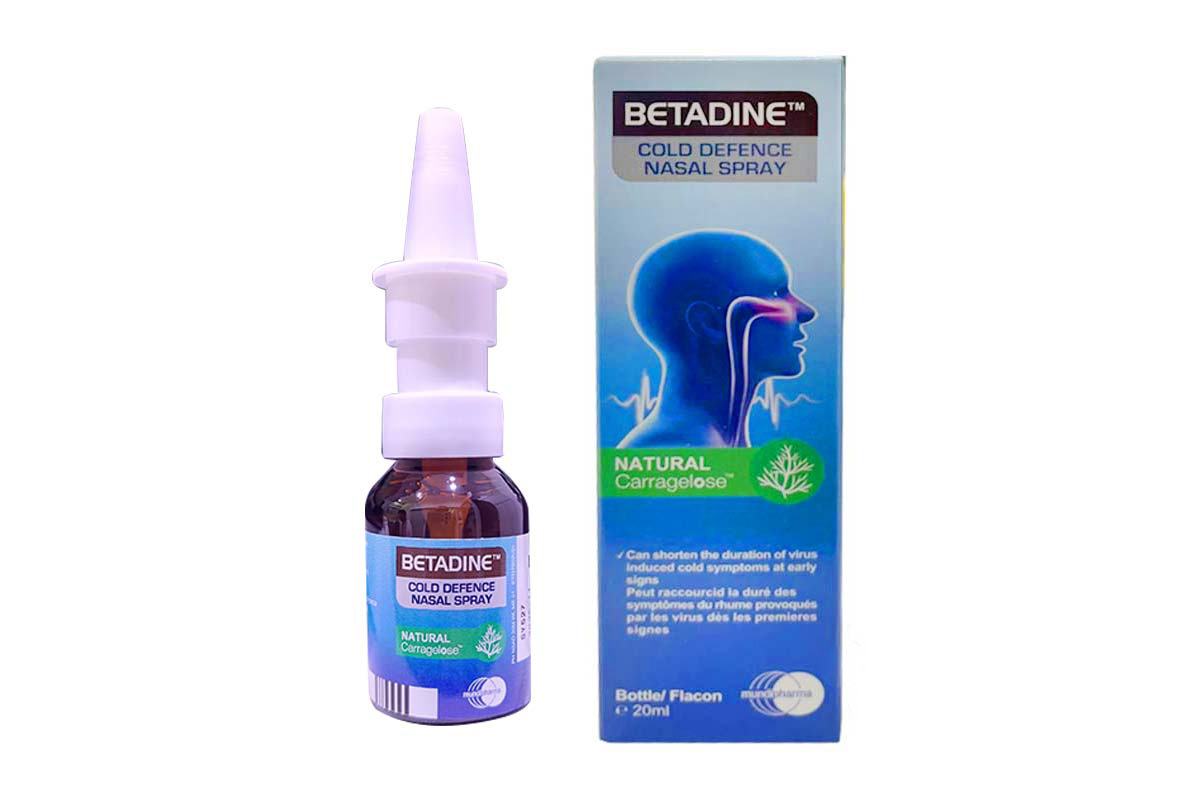 BETADINE COLD DEFENCE NASAL SPRAY ADULT 20 ML - Apotek Plus Pharmacy