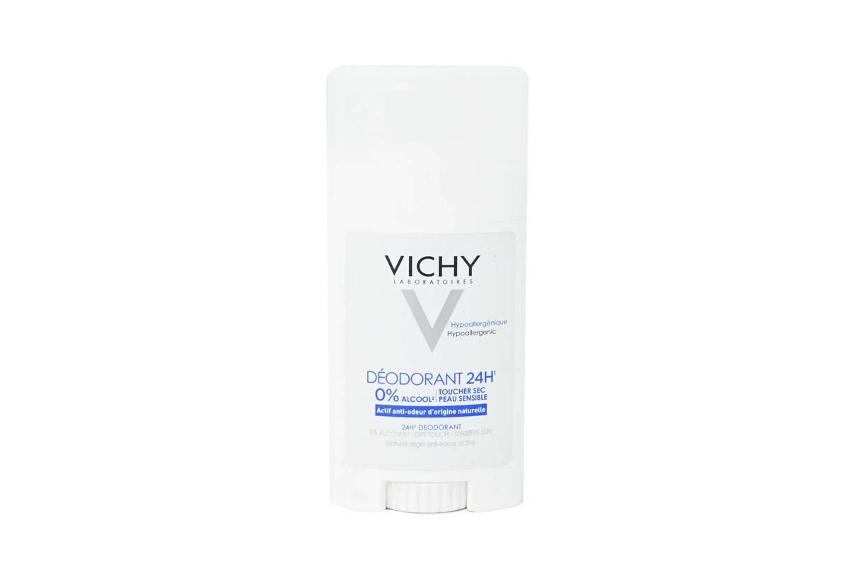 VICHY DEODORANT 24 HOURS STICK DRY TOUCH 0% ALCOHOL 40ML - Apotek Plus Pharmacy