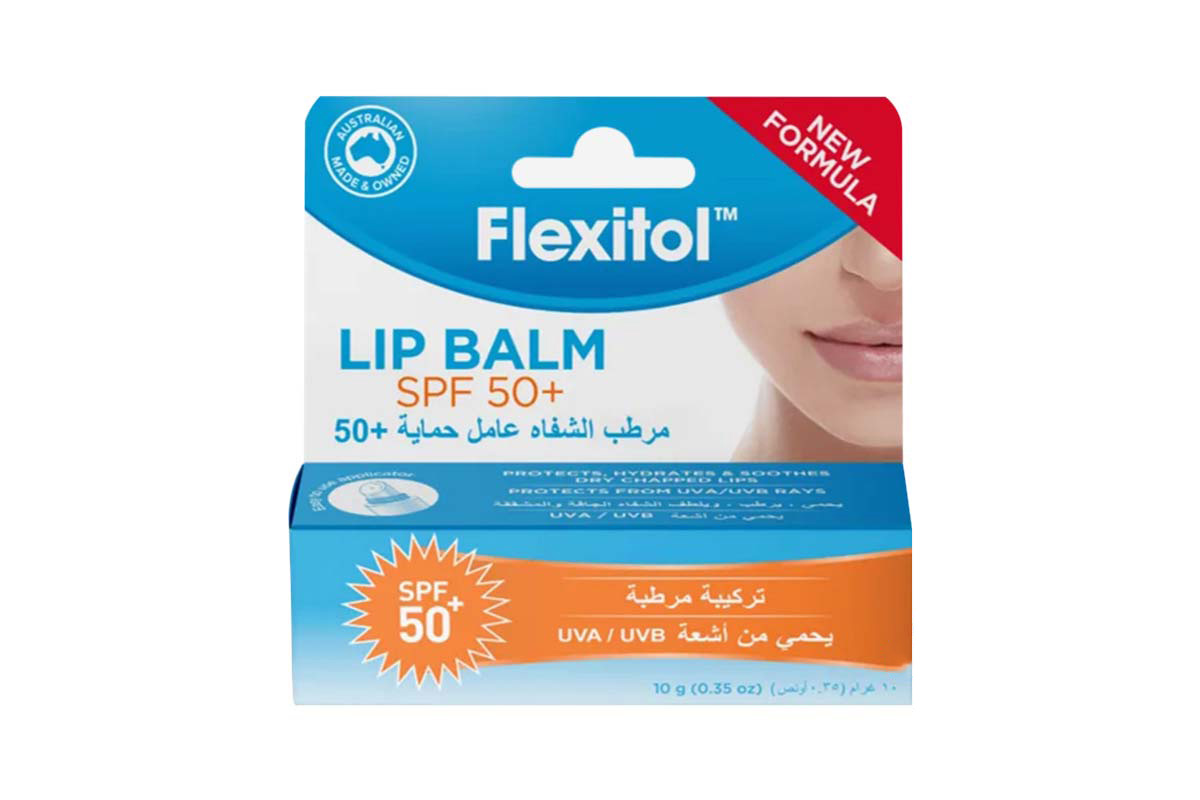 FLEXITOL LIP BALM SPF50 PLUS 10 GM - Apotek Plus Pharmacy