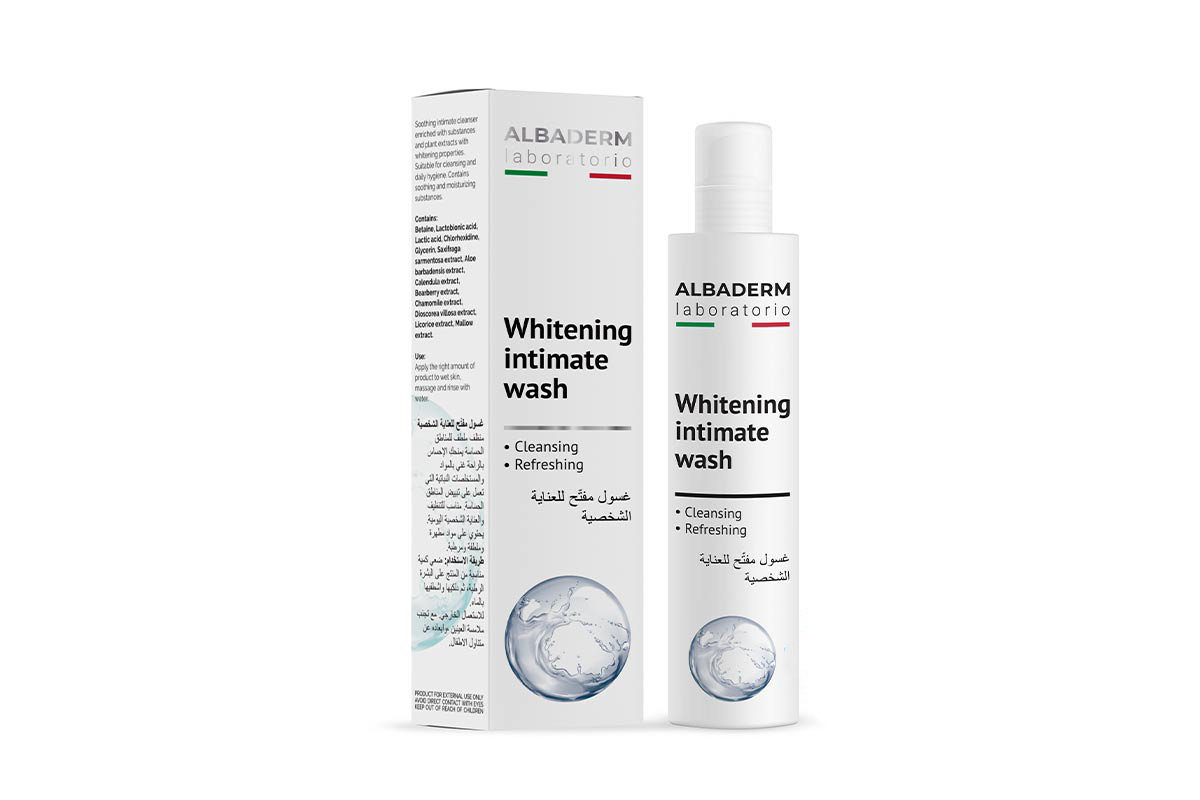 ALBADERM WHITENING INTIMATE WASH 200ML - Apotek Plus Pharmacy