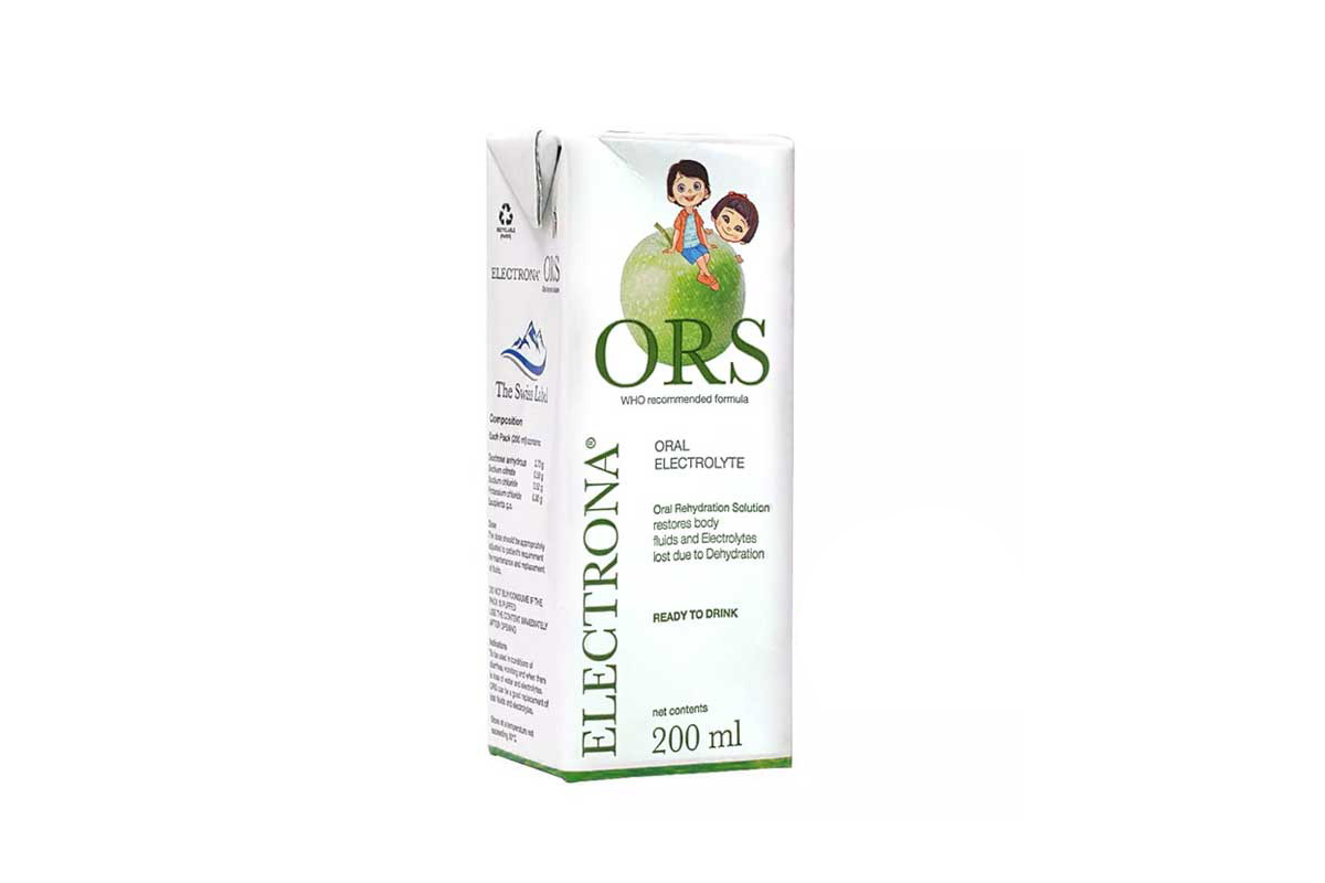 ORS ELECTRONA READY TO DRINK APPLE 200 ML - Apotek Plus Pharmacy