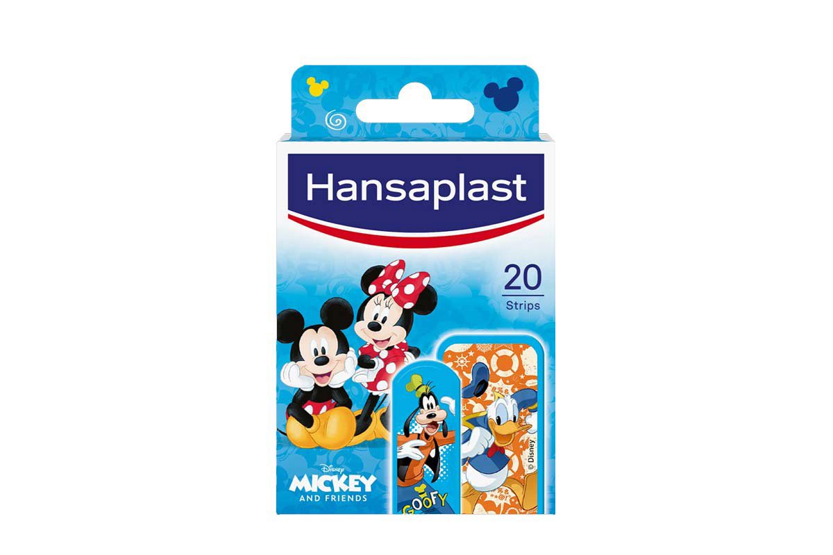 HANSAPLAST MICKEY AND FRIENDS 20 STRIPS - Apotek Plus Pharmacy