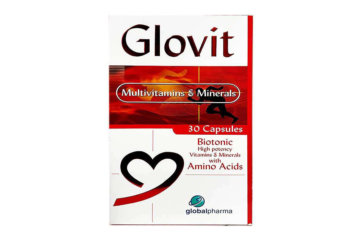 GLOVIT MULTIVITAMINS AND MINERALS 30 CAPSULES - Apotek Plus Pharmacy