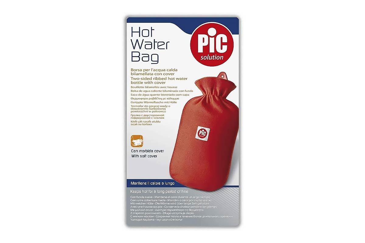 PIC HOT WATER BAG WITH COVER - Apotek Plus Pharmacy