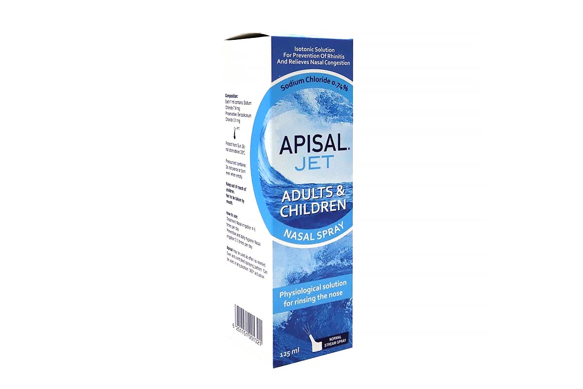 APISAL JET SPRAY ADULT AND CHILDREN 125ML - Apotek Plus Pharmacy