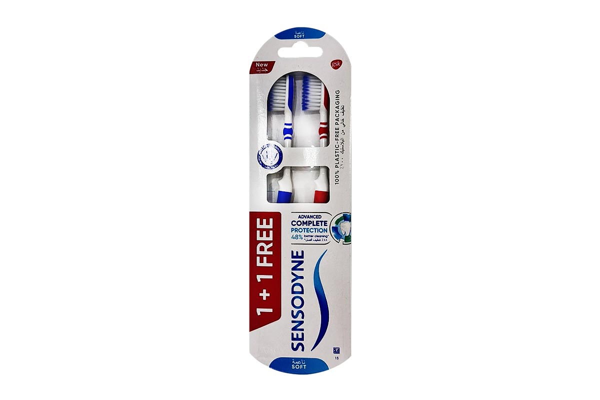 SENSODYNE T/B AVANCED COMP PROT SOFT(1+1FREE) - Apotek Plus Pharmacy