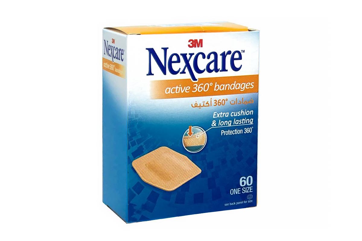 NEXCARE 360 BANDAGES ONE SIZE 60PCS - Apotek Plus Pharmacy