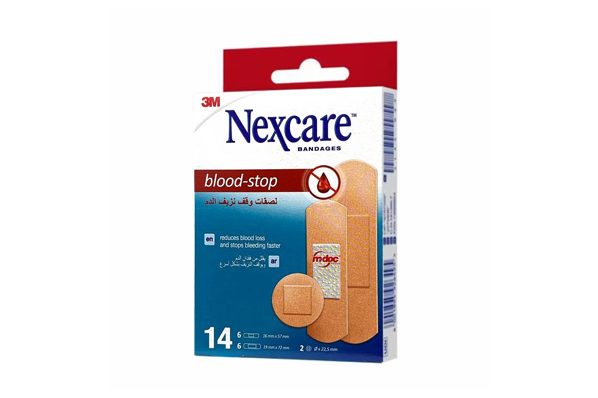 NEXCARE BLOOD STOP BANDAGES ASSORTED 14PCS - Apotek Plus Pharmacy