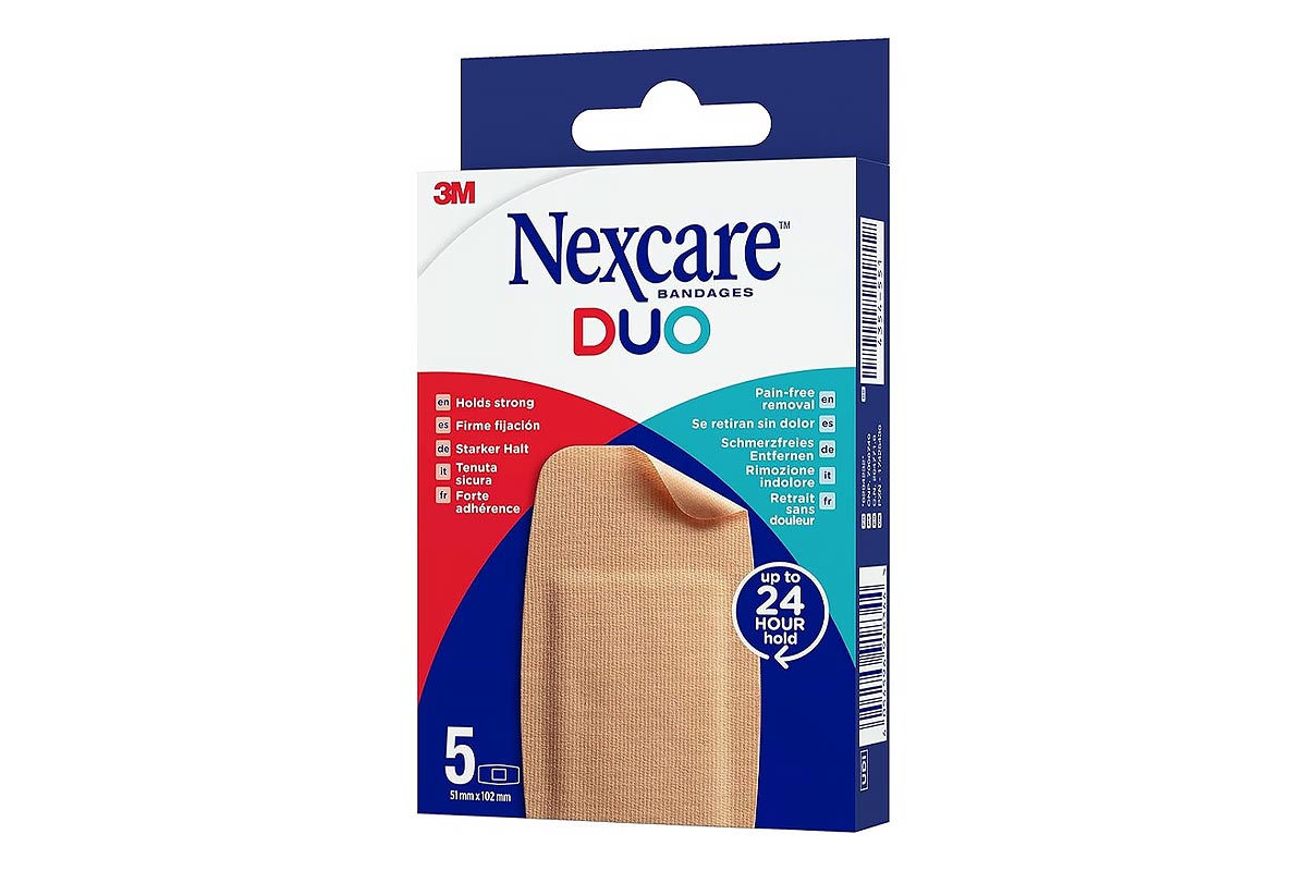 NEXCARE DUO BANDAGES 51MM X102 MM 5 PCS - Apotek Plus Pharmacy