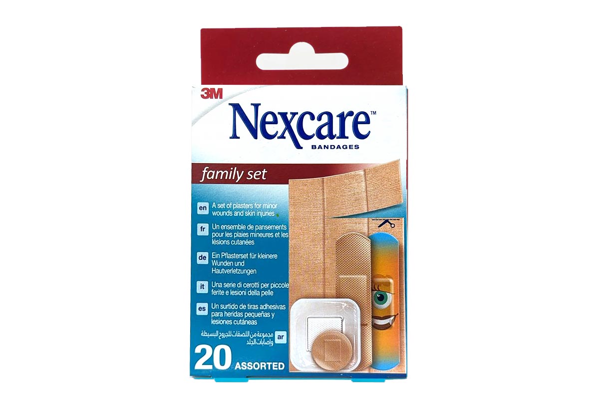 NEXCARE BANDAGES FAMILY SET ASSORTED 20PCS - Apotek Plus Pharmacy