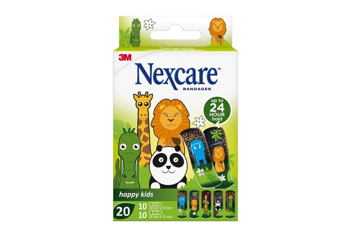 NEXCARE KIDS BANDAGES ANIMALS ASSORTED 20PCS - Apotek Plus Pharmacy