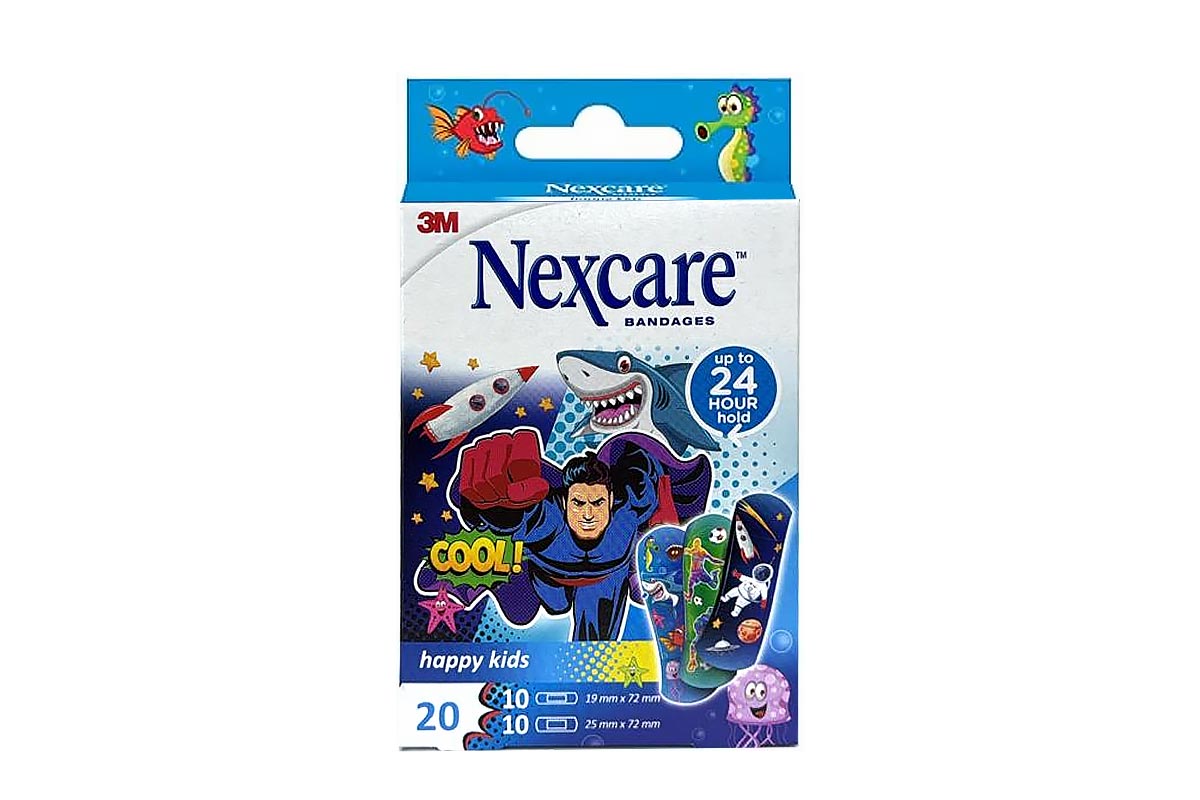 NEXCARE KIDS BANDAGES COOL ASSORTED 20PCS - Apotek Plus Pharmacy