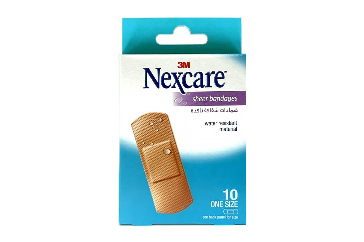 NEXCARE SHEER BANDAGES 10PCS - Apotek Plus Pharmacy