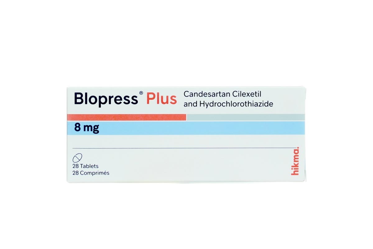 BLOPRESS PLUS 8 MG 28 TABLETS - Apotek Plus Pharmacy