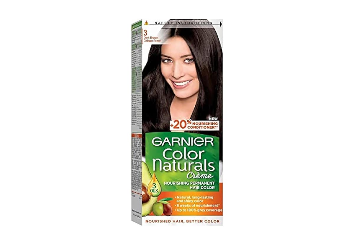 GARNIER NATURAL HAIR COLOR 3 DARK BROWN - Apotek Plus Pharmacy