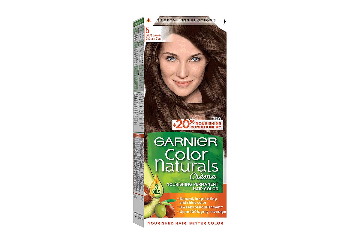 GARNIER NATURAL HAIR COLOR LIGHT BROWN 5 - Apotek Plus Pharmacy