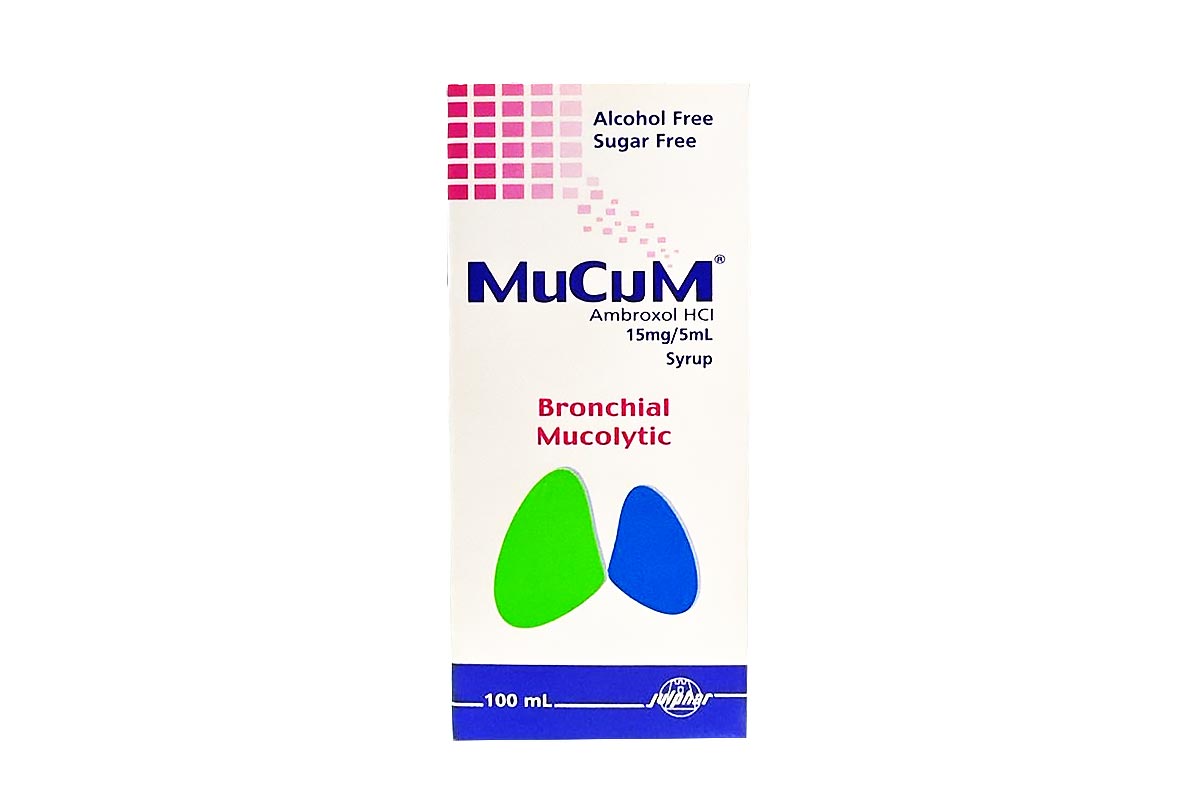 MUCUM MUCOLYTIC 15MG/5ML SYRUP 100 ML - Apotek Plus Pharmacy