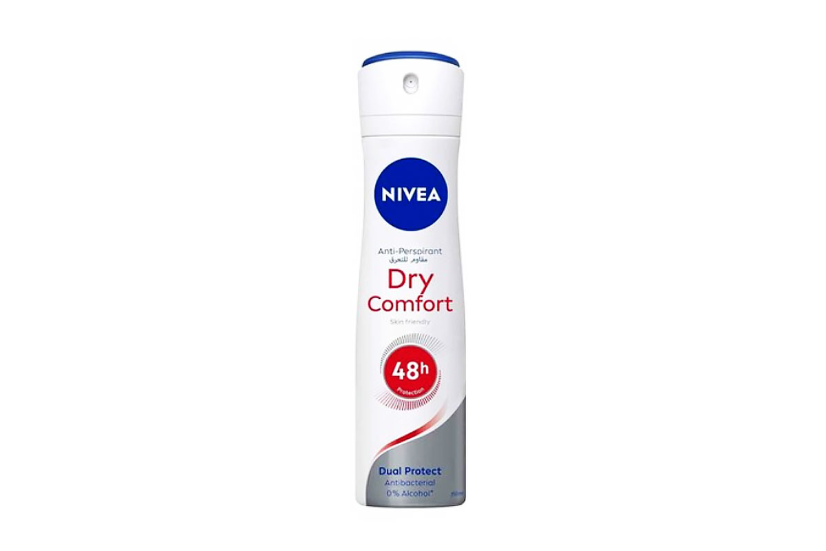 NIVEA DEO SPRAY DRY COMFORT 48HRS 150 ML - Apotek Plus Pharmacy