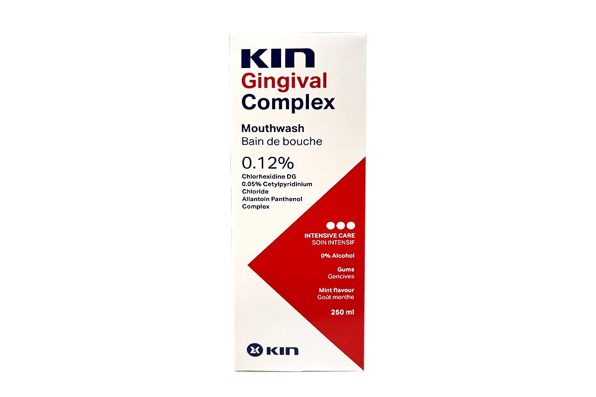 KIN GINGIVAL COMPLEX 0.12% MOUTHWASH 250 ML - Apotek Plus Pharmacy