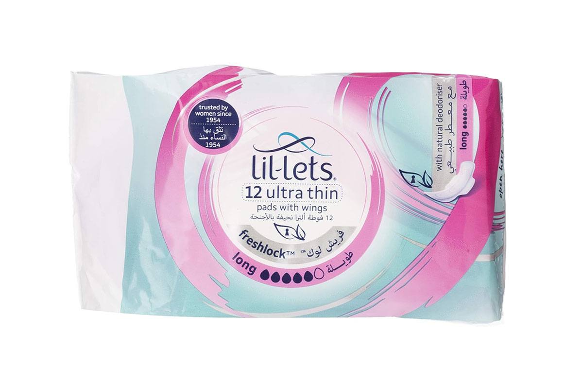 LIL LETS ULTRA THIN WINGS FRESHLOCK LONG 12 PADS - Apotek Plus Pharmacy