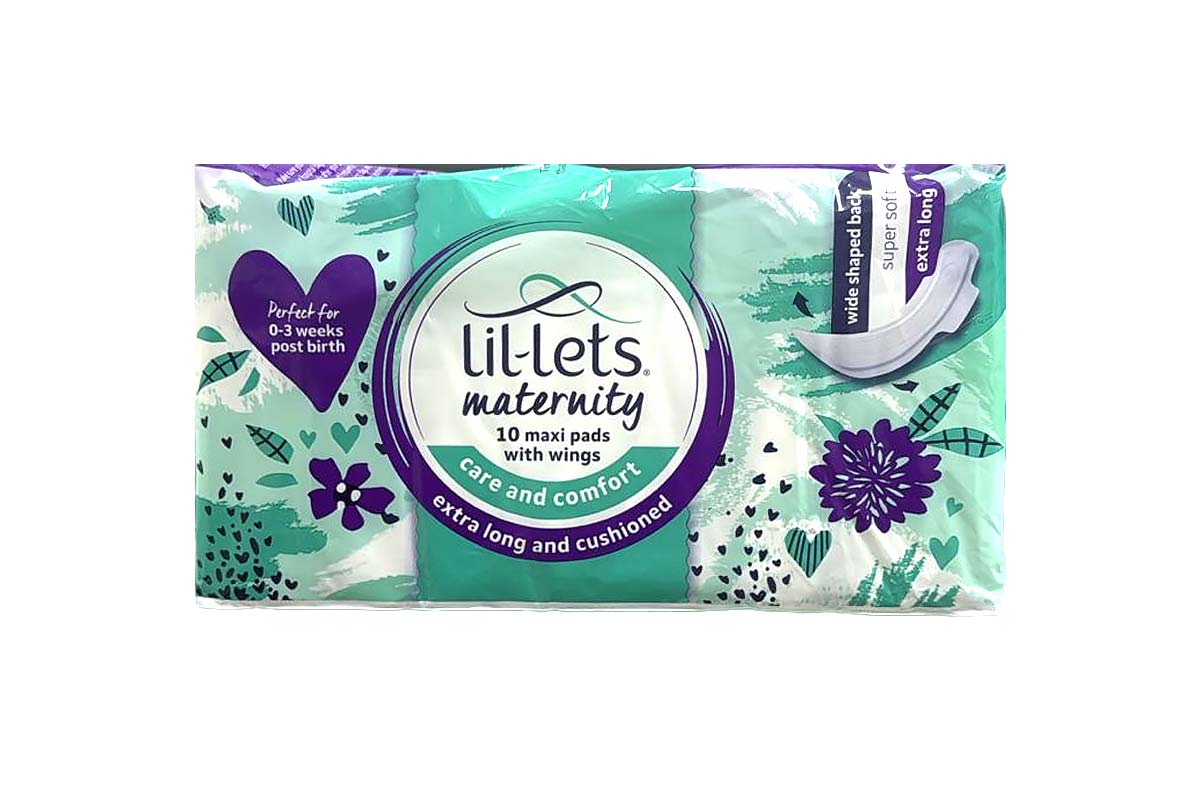 LIL LETS MATERNITY MAXI PADS WITH WINGS EXTRA LONG AND CUSHIONED 10 PADS - Apotek Plus Pharmacy