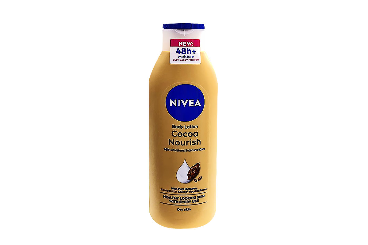 NIVEA BODY LOTION COCOA NOURISH 48HOURS MOISTURE FOR DRY SKIN 250ML - Apotek Plus Pharmacy