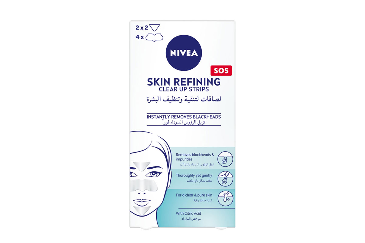 NIVEA SKIN REFINING CLEAR UP BLACKHEADS REMOVAL STRIPS 6 PIECES - Apotek Plus Pharmacy