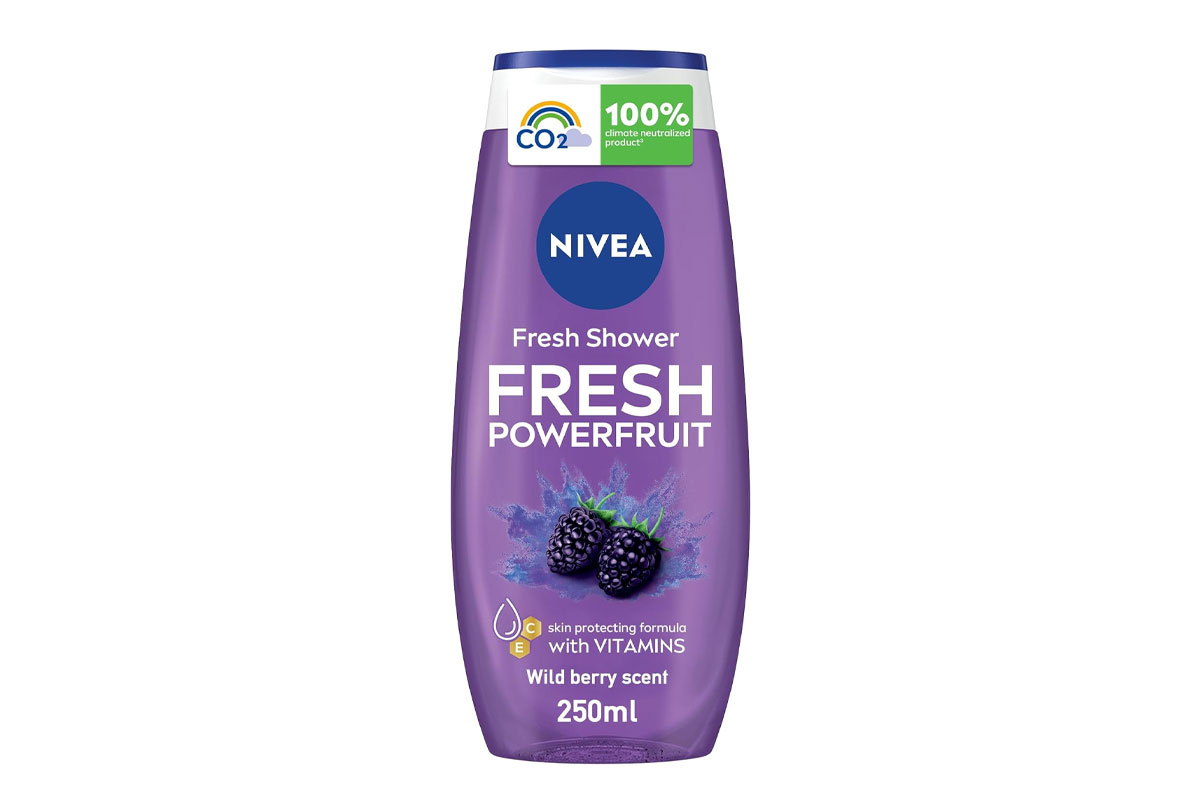 NIVEA SHOWER GEL FRESH POWERFRUIT WILD BERRY SCENT 250ML - Apotek Plus Pharmacy