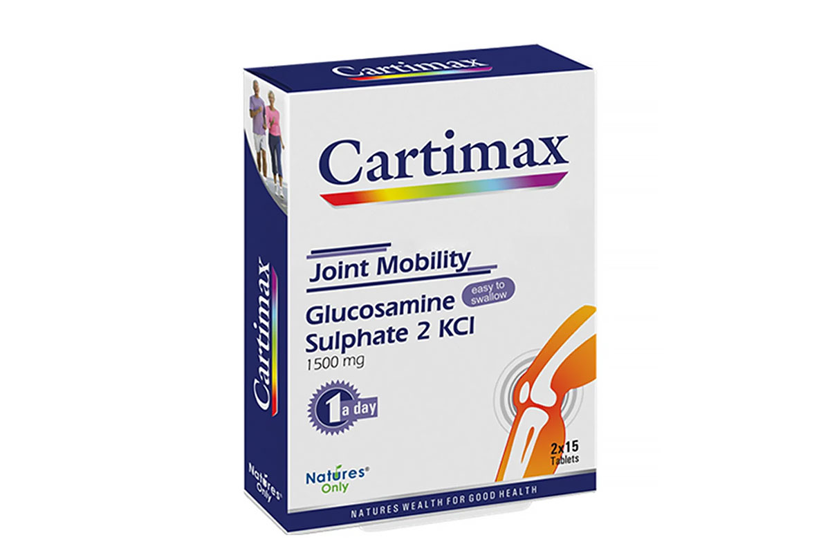 CARTIMAX GLUCOSAMINE SULPHATE 2 KCI 1500MG 30 TABLETS - Apotek Plus Pharmacy