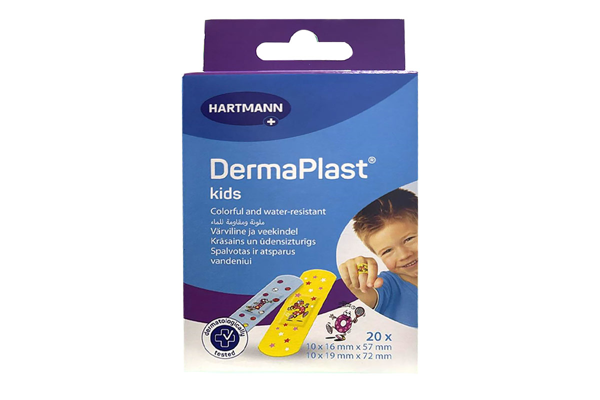 HARTMANN DERMAPLAST KIDS WATER RESISTANT MIX 20 PLASTERS - Apotek Plus Pharmacy