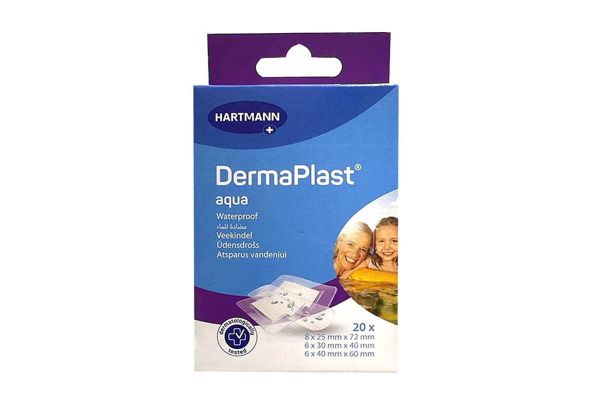 HARTMANN DERMAPLAST AQUA WATERPROOF MIX 20 PLASTERS - Apotek Plus Pharmacy