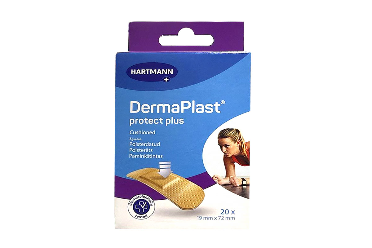 HARTMANN DERMAPLAST PROTECT PLUS CUSHIONED 20 PLASTERS - Apotek Plus Pharmacy