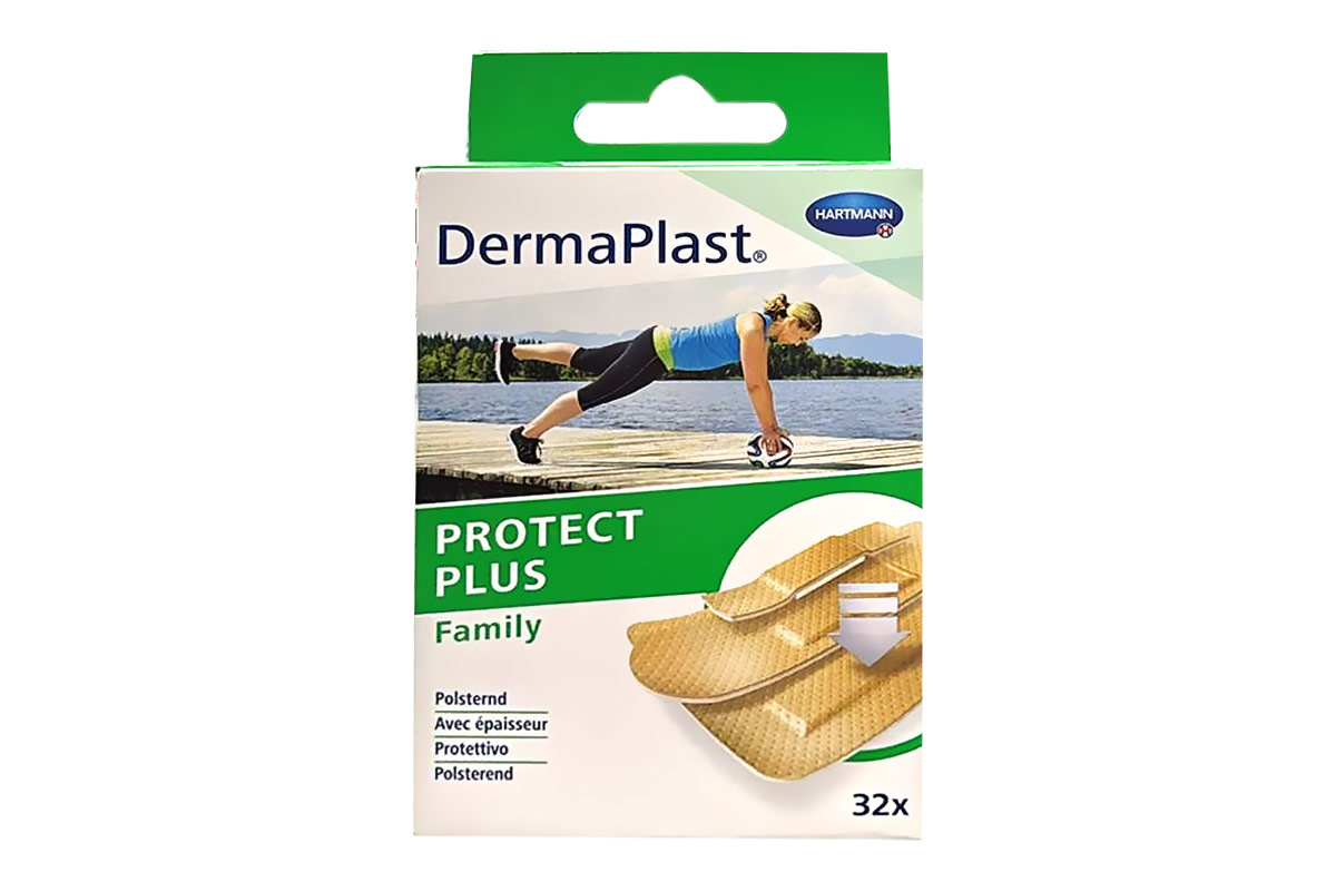 HARTMANN DERMAPLAST PROTECT PLUS FAMILY MIX 32 PLASTERS - Apotek Plus Pharmacy